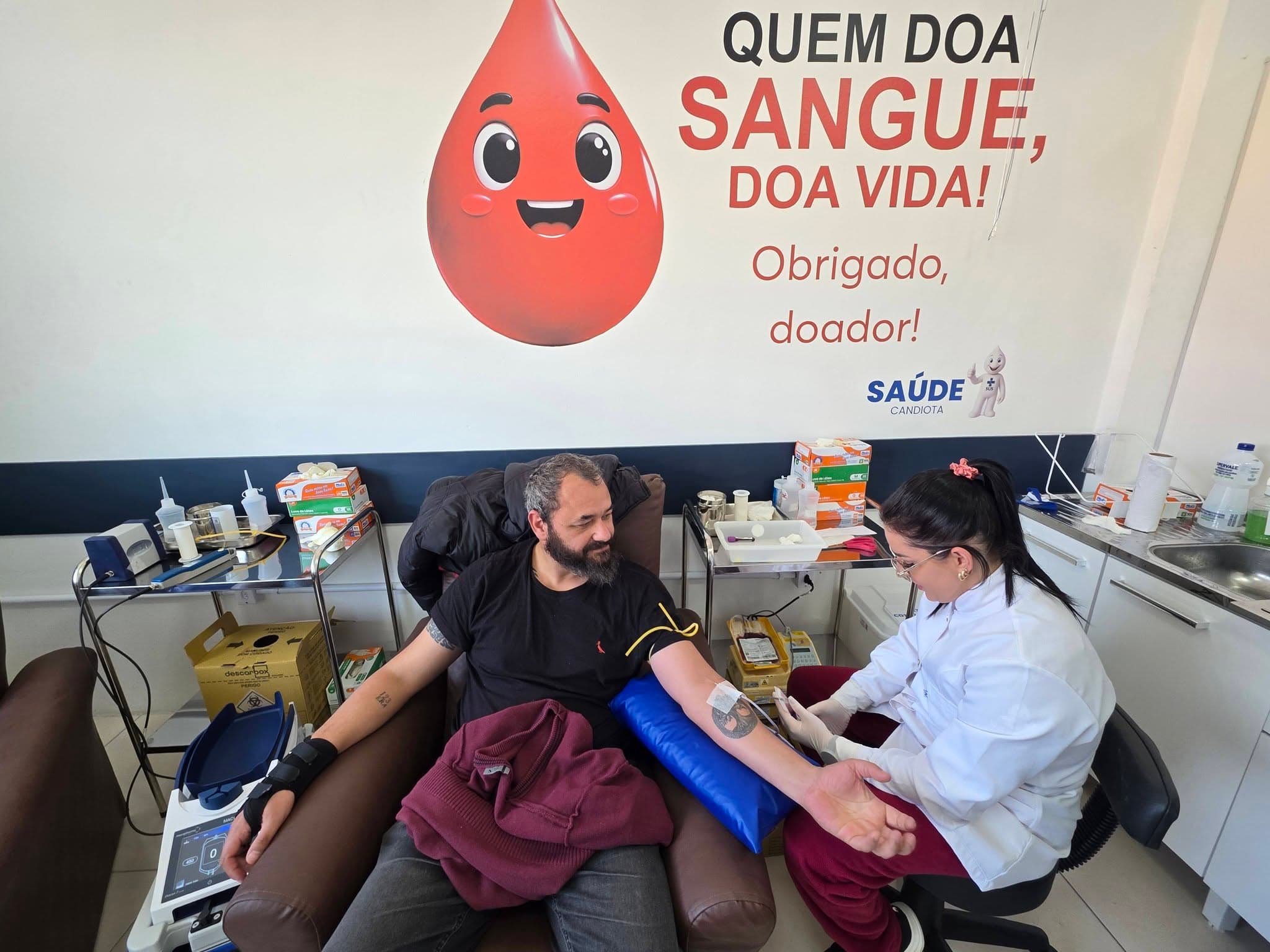 Imagem de capa da notícia: Candiota registra saldo positivo em mais um dia de doação de sangue