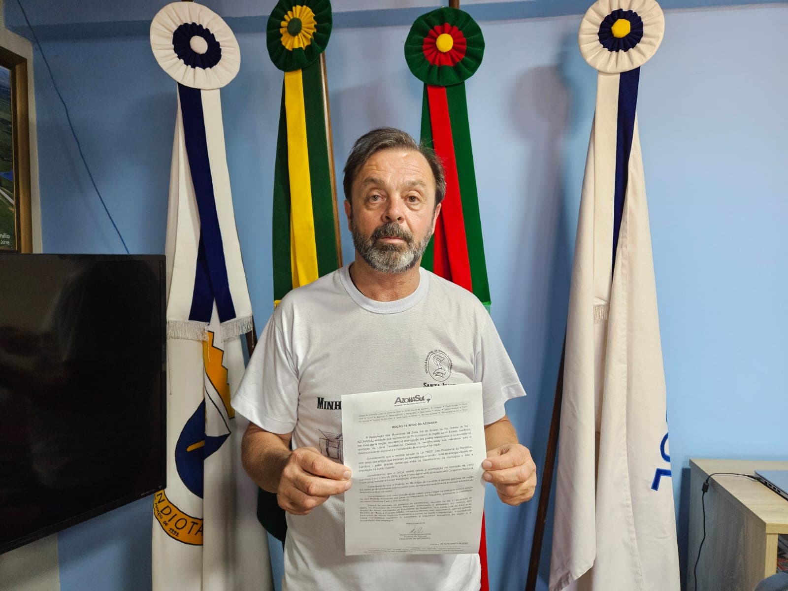 Imagem de capa da notícia: Azonasul envia moção de apoio pela prorrogação dos prazos relacionados à continuidade da Usina de Candiota