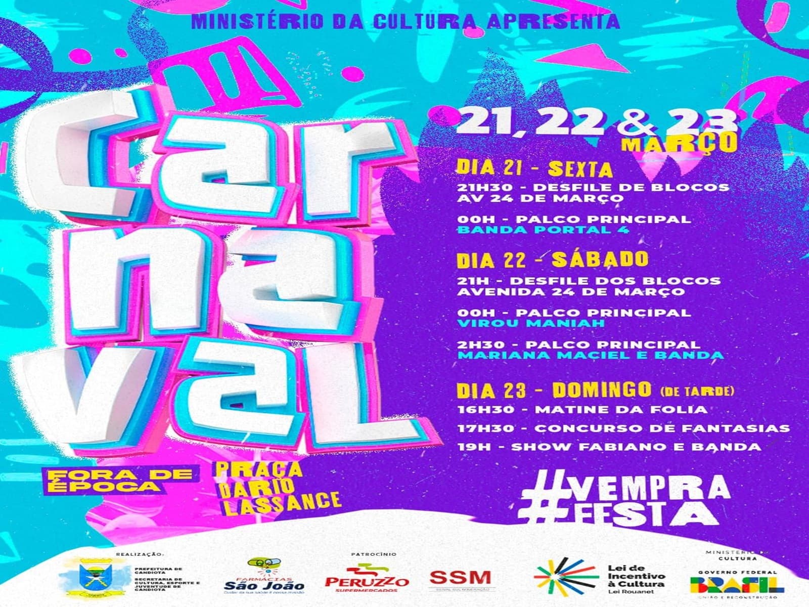 Imagem de capa da notícia: Prefeitura de Candiota irá disponibilizar transporte nas duas primeiras noites do carnaval