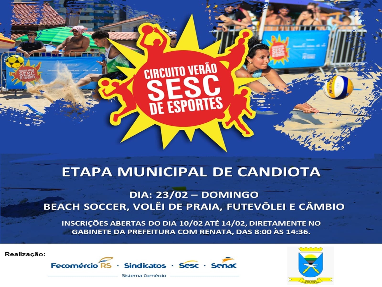 Imagem de capa da notícia: Circuito de Verão SESC terá etapa municipal em Candiota