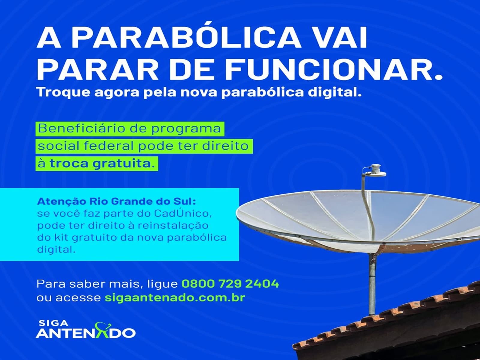 Imagem de capa da notícia: A parabólica tradicional vai parar de funcionar
