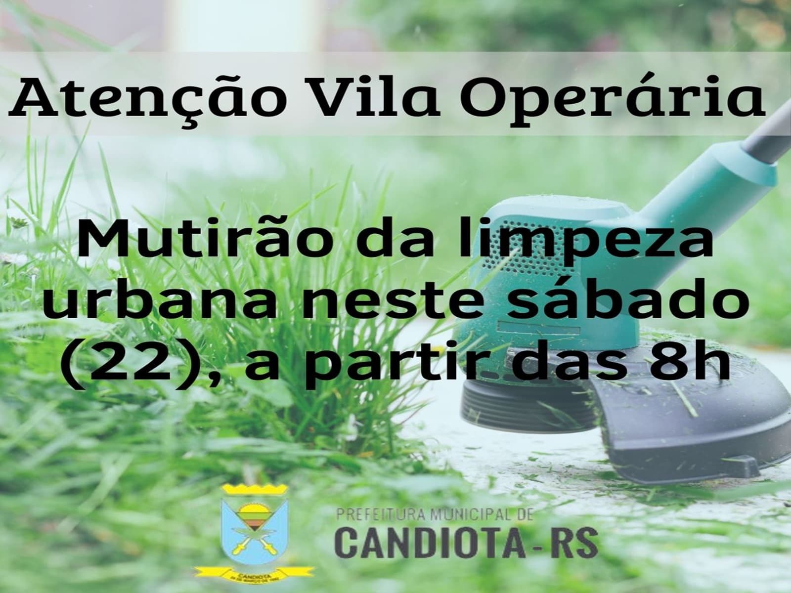 Imagem de capa da notícia: Vila Operária vai receber o mutirão da limpeza urbana