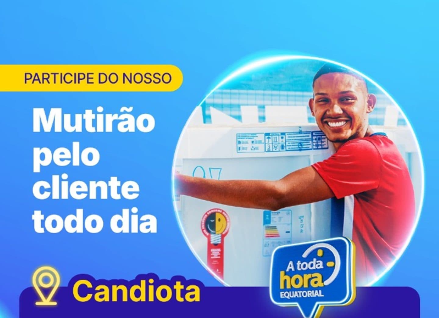 Imagem de capa da notícia: Equatorial Energia fará mutirão pelo cliente com sorteio de geladeiras no CRAS em Candiota